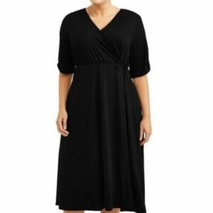 Faux Wrap Dress